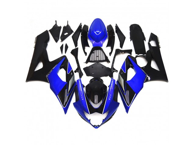 Shop Black and Blue Gloss with silver Suzuki GSXR Motorcycle Fairings 1000 Motorcycle Fairings 05-06 Shop Black and Blue Gloss with silver Suzuki GSXR Motorcycle Fairings 1000 Motorcycle Fairings 05-06
