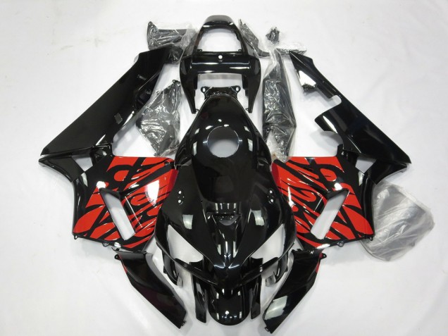 Shop Black and Tribal Red Honda CBR600RR Motorcycle Fairings 05-06 Shop Black and Tribal Red Honda CBR600RR Motorcycle Fairings 05-06