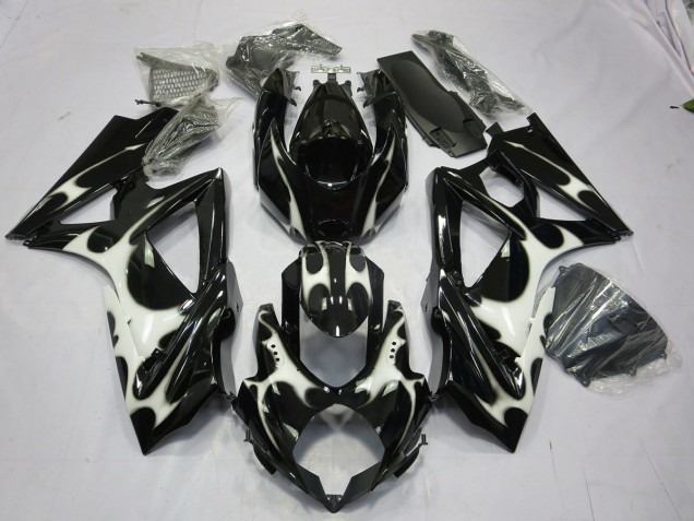 Shop Black and White Design Suzuki GSXR750 Motorcycle Fairings 08-10 Shop Black and White Design Suzuki GSXR750 Motorcycle Fairings 08-10