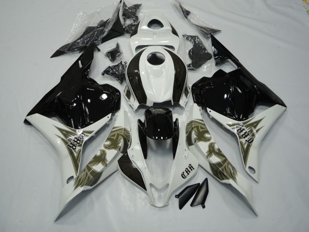 Shop Black gold and white Honda CBR600RR Motorcycle Fairings 09-12 Shop Black gold and white Honda CBR600RR Motorcycle Fairings 09-12