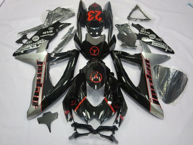 Shop Black Grey Jordan Suzuki GSXR Motorcycle Fairings 600-750 Motorcycle Fairings 08-10