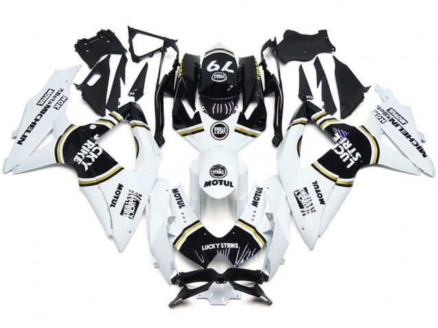 Shop Black Lucky Strike 79 Suzuki GSXR750 Motorcycle Fairings 08-10