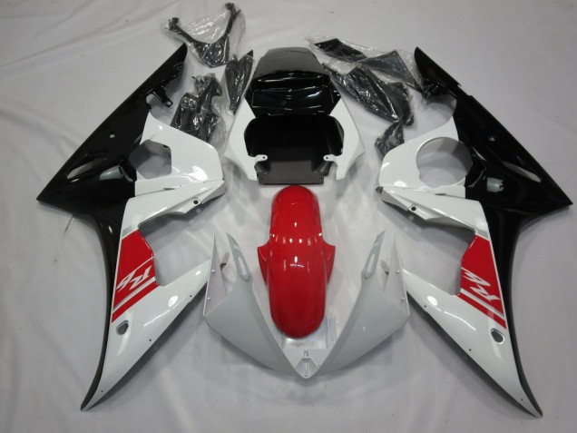Shop Black White and Red Yamaha R6 Motorcycle Fairings 05 Shop Black White and Red Yamaha R6 Motorcycle Fairings 05