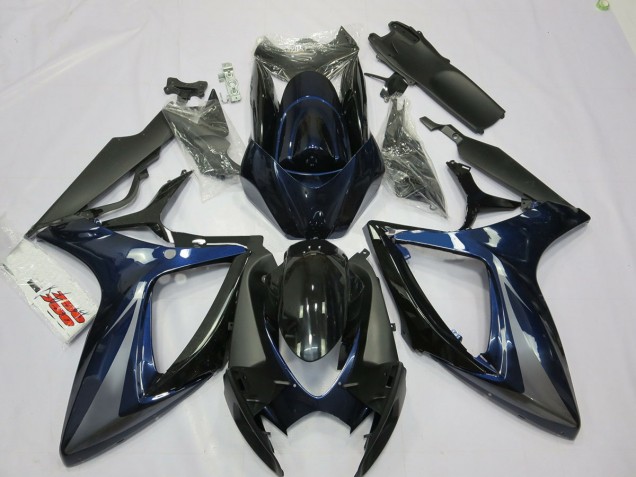 Shop Blue and Grey Suzuki GSXR750 Motorcycle Fairings 06-07 Shop Blue and Grey Suzuki GSXR750 Motorcycle Fairings 06-07