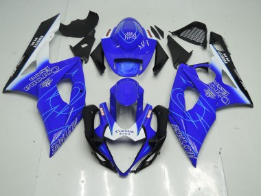 Shop Blue and White Corona Suzuki GSXR Motorcycle Fairings 1000 Motorcycle Fairings 05-06