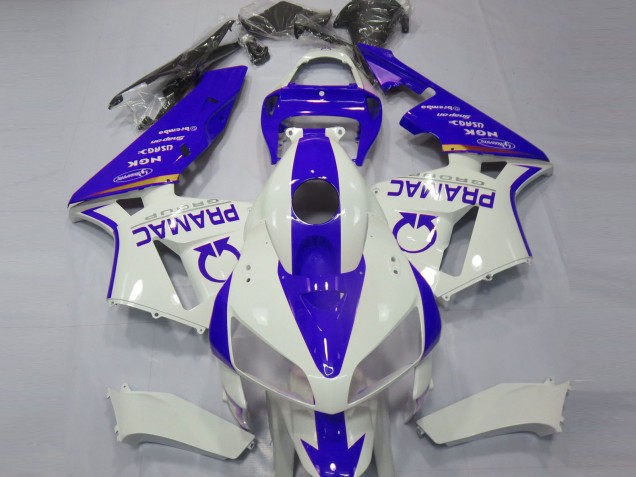 Shop Blue and White Custom Honda CBR600RR Motorcycle Fairings 05-06 Shop Blue and White Custom Honda CBR600RR Motorcycle Fairings 05-06