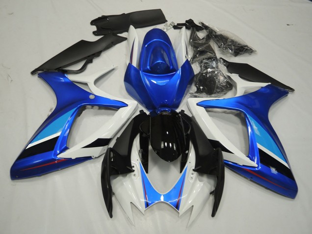 Shop Blue and White Suzuki GSXR Motorcycle Fairings 600-750 Motorcycle Fairings 06-07 Shop Blue and White Suzuki GSXR Motorcycle Fairings 600-750 Motorcycle Fairings 06-07