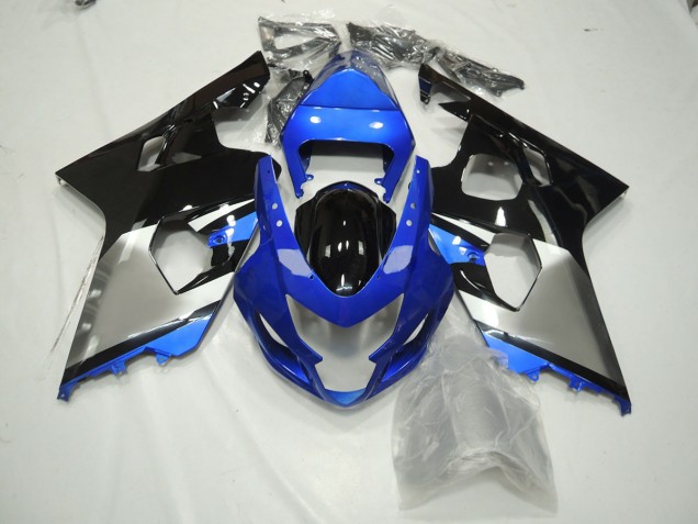 Shop Blue Black and Silver Suzuki GSXR Motorcycle Fairings 600-750 Motorcycle Fairings 04-05