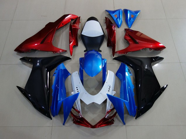 Shop Blue / Black / Red Suzuki GSXR750 Motorcycle Fairings 11-20 Shop Blue / Black / Red Suzuki GSXR750 Motorcycle Fairings 11-20