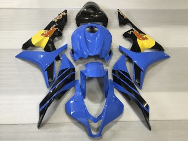 Shop Blue & Orange Bull Honda CBR600RR Motorcycle Fairings 07-08