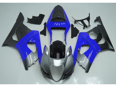 Shop Blue Silver and Black Suzuki GSXR Motorcycle Fairings 1000 Motorcycle Fairings 03-04