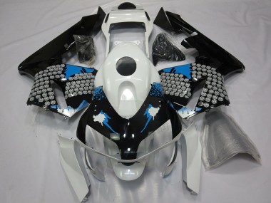 Shop Blue White and Black Splatter Honda CBR600RR Motorcycle Fairings 03-04