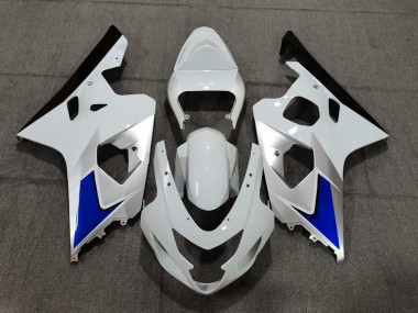 Shop Blue White and Silver Style Suzuki GSXR750 Motorcycle Fairings 04-05