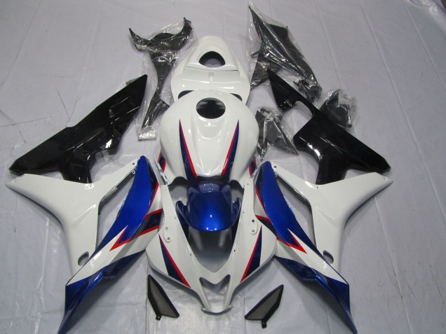 Shop Blue White OEM Style Honda CBR600RR Motorcycle Fairings 07-08 Shop Blue White OEM Style Honda CBR600RR Motorcycle Fairings 07-08