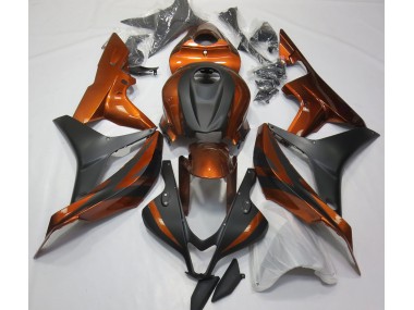Shop Burnt Orange and Matte Black Honda CBR600RR Motorcycle Fairings 07-08
