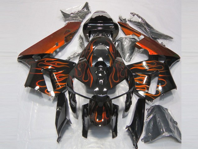 Shop Burnt Orange Flame Honda CBR600RR Motorcycle Fairings 05-06 Shop Burnt Orange Flame Honda CBR600RR Motorcycle Fairings 05-06