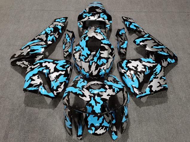 Shop Camo & LIGHT BLUE Honda CBR600RR Motorcycle Fairings 05-06 Shop Camo & LIGHT BLUE Honda CBR600RR Motorcycle Fairings 05-06