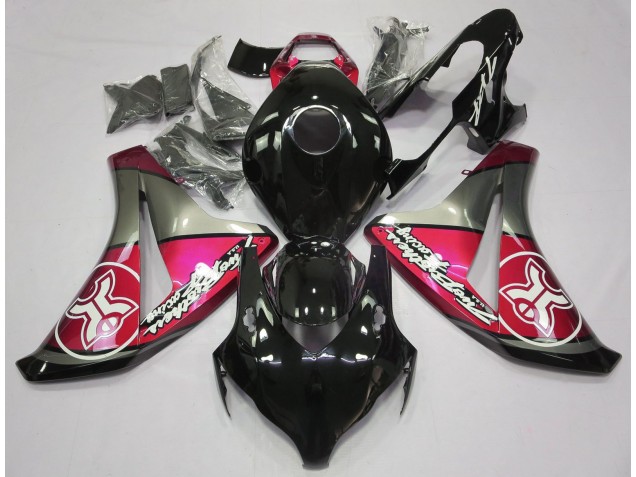 Shop Candy Red on Black Custom Honda CBR1000RR Motorcycle Fairings 08-11 Shop Candy Red on Black Custom Honda CBR1000RR Motorcycle Fairings 08-11