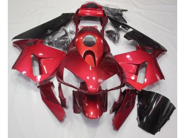 Shop Candy Red Plain Honda CBR600RR Motorcycle Fairings 03-04