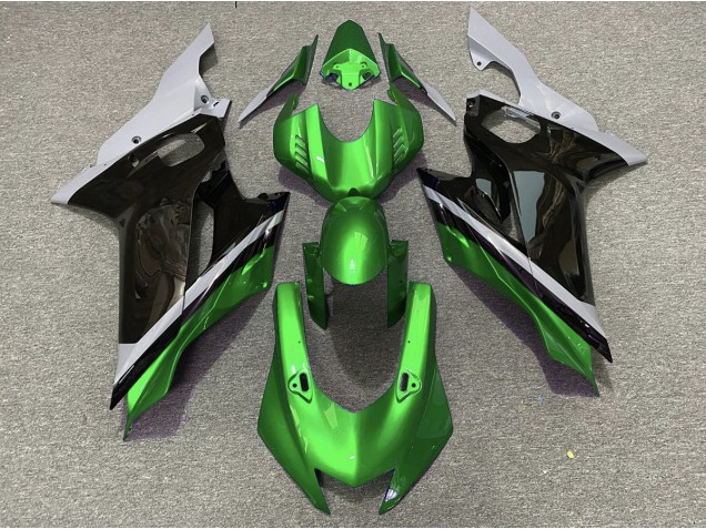 Shop Cement Black and Green Yamaha R6 Motorcycle Fairings 17-19 Shop Cement Black and Green Yamaha R6 Motorcycle Fairings 17-19
