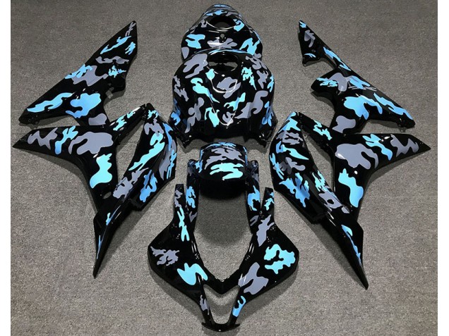 Shop Custom Camo Blue Honda CBR600RR Motorcycle Fairings 07-08 Shop Custom Camo Blue Honda CBR600RR Motorcycle Fairings 07-08