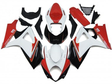 Shop Custom Red and White with Black Suzuki GSXR Motorcycle Fairings 1000 Motorcycle Fairings 07-08
