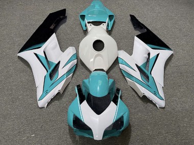 Shop Cyan White and Black Gloss Honda CBR1000RR Motorcycle Fairings 04-05