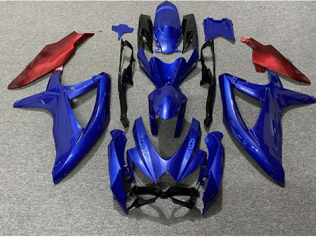 Shop Dark Blue and Red Suzuki GSXR750 Motorcycle Fairings 08-10