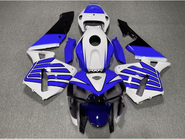 Shop Dark Blue and White Wings Honda CBR600RR Motorcycle Fairings 05-06 Shop Dark Blue and White Wings Honda CBR600RR Motorcycle Fairings 05-06