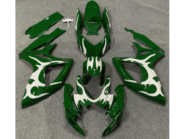 Shop Dark Green & White Suzuki GSXR750 Motorcycle Fairings 06-07 Shop Dark Green & White Suzuki GSXR750 Motorcycle Fairings 06-07