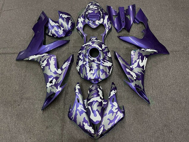 Shop Dark Purple Camo Yamaha R1 Motorcycle Fairings 04-06 Shop Dark Purple Camo Yamaha R1 Motorcycle Fairings 04-06