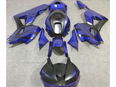 Shop Deep Blue and Matte Black Honda CBR600RR Motorcycle Fairings 13-20