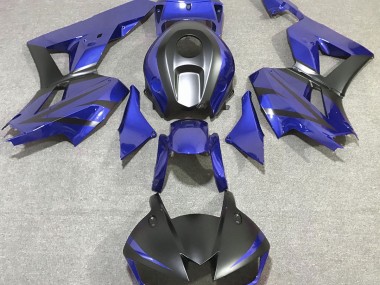 Shop Deep Blue and Matte Black Honda CBR600RR Motorcycle Fairings 13-20
