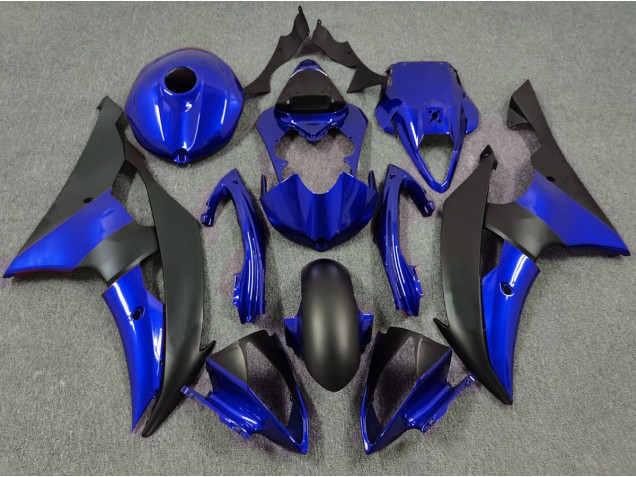 Shop Deep Blue and Matte Black Yamaha R6 Motorcycle Fairings 08-16 Shop Deep Blue and Matte Black Yamaha R6 Motorcycle Fairings 08-16