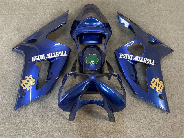 Shop Deep Blue Kawasaki ZX6R Motorcycle Fairings 03-04 Shop Deep Blue Kawasaki ZX6R Motorcycle Fairings 03-04