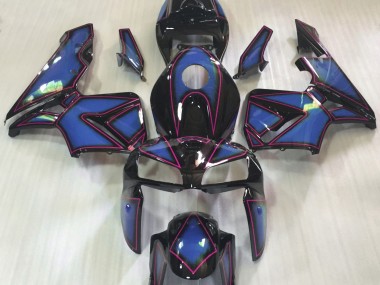 Shop Deep Blue & Pink Outline Honda CBR600RR Motorcycle Fairings 05-06