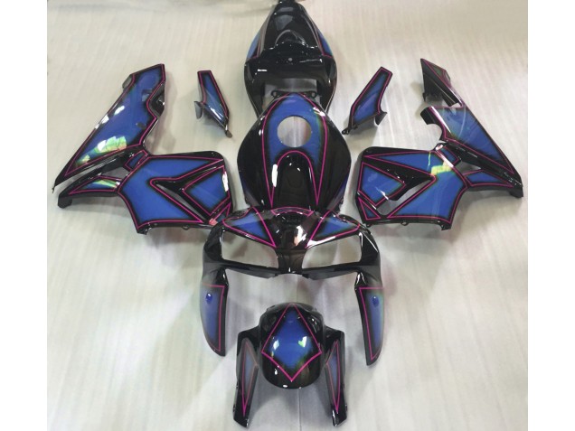 Shop Deep Blue & Pink Outline Honda CBR600RR Motorcycle Fairings 05-06 Shop Deep Blue & Pink Outline Honda CBR600RR Motorcycle Fairings 05-06