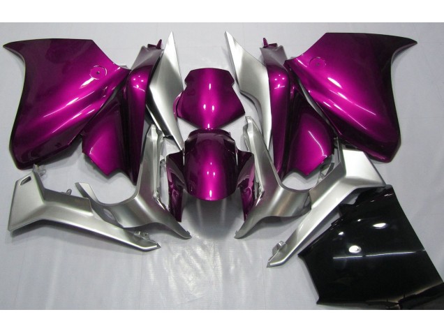 Shop Deep Pink and Silver Honda VFR1200 Motorcycle Fairings 10-13 Shop Deep Pink and Silver Honda VFR1200 Motorcycle Fairings 10-13
