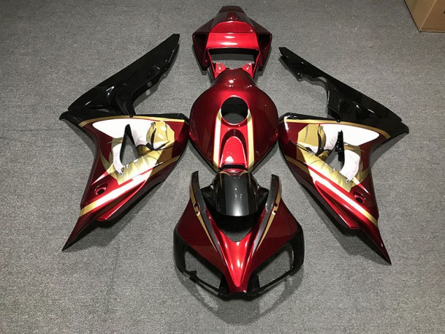 Shop Deep Red & Gold Honda CBR1000RR Motorcycle Fairings 06-07 Shop Deep Red & Gold Honda CBR1000RR Motorcycle Fairings 06-07