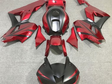 Shop Deep Red & Matte Black Honda CBR600RR Motorcycle Fairings 13-20