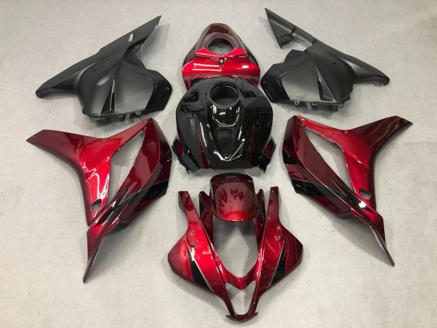 Shop Deep Red with Black Honda CBR600RR Motorcycle Fairings 09-12 Shop Deep Red with Black Honda CBR600RR Motorcycle Fairings 09-12