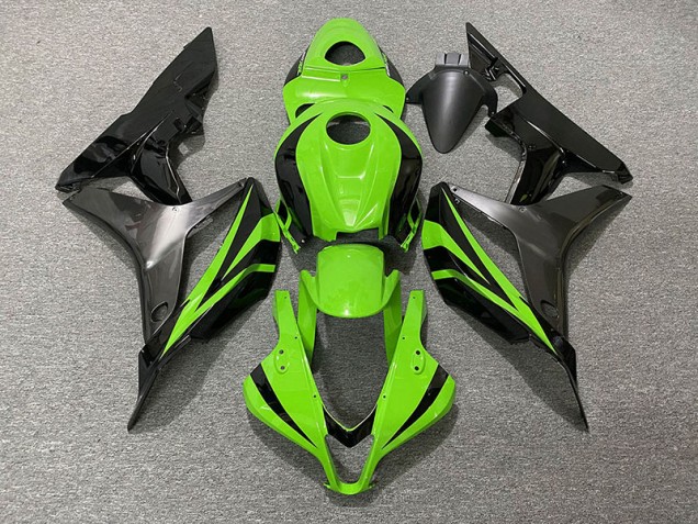 Shop Electric Green OEM Style & Grey Honda CBR600RR Motorcycle Fairings 07-08 Shop Electric Green OEM Style & Grey Honda CBR600RR Motorcycle Fairings 07-08