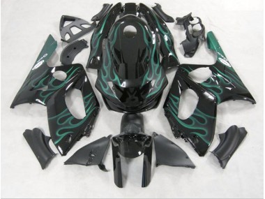 Shop Emerald Green Flame Yamaha YZF600 Motorcycle Fairings Thundercat Motorcycle Fairings 98-07