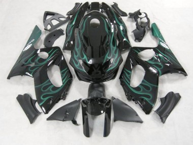 Shop Emerald Green Flame Yamaha YZF600 Motorcycle Fairings Thundercat Motorcycle Fairings 98-07