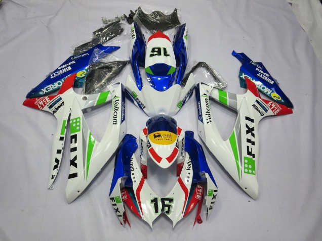Shop Fixi Blue Suzuki GSXR Motorcycle Fairings 600-750 Motorcycle Fairings 08-10 Shop Fixi Blue Suzuki GSXR Motorcycle Fairings 600-750 Motorcycle Fairings 08-10