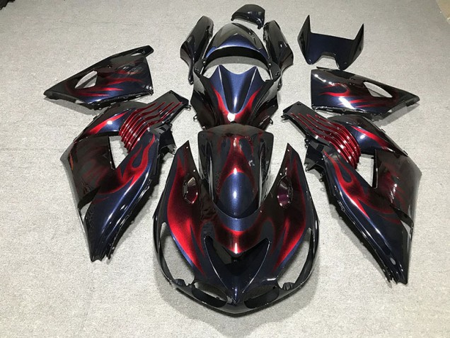 Shop Flame Kawasaki ZX14R Motorcycle Fairings 06-11 Shop Flame Kawasaki ZX14R Motorcycle Fairings 06-11