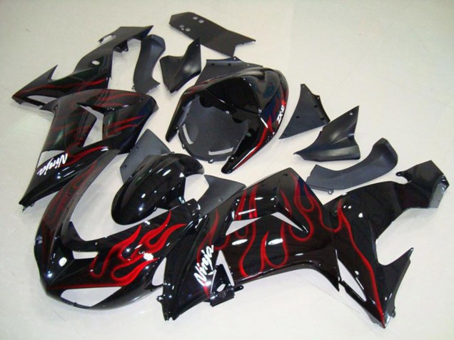 Shop Flame Red Kawasaki ZX10R Motorcycle Fairings 06-07 Shop Flame Red Kawasaki ZX10R Motorcycle Fairings 06-07