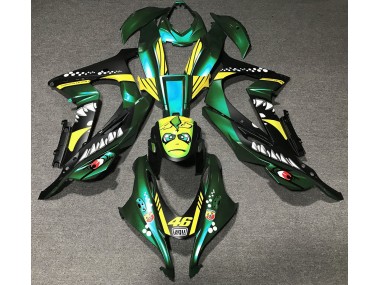 Shop Forest Green Shark Kawasaki ZX10R Motorcycle Fairings 16-19