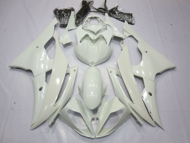 Shop Full Gloss White Yamaha R6 Motorcycle Fairings 08-16 Shop Full Gloss White Yamaha R6 Motorcycle Fairings 08-16