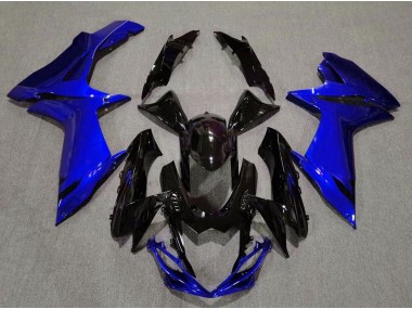 Shop Gloss Black and Aqua Blue Suzuki GSXR750 Motorcycle Fairings 11-20